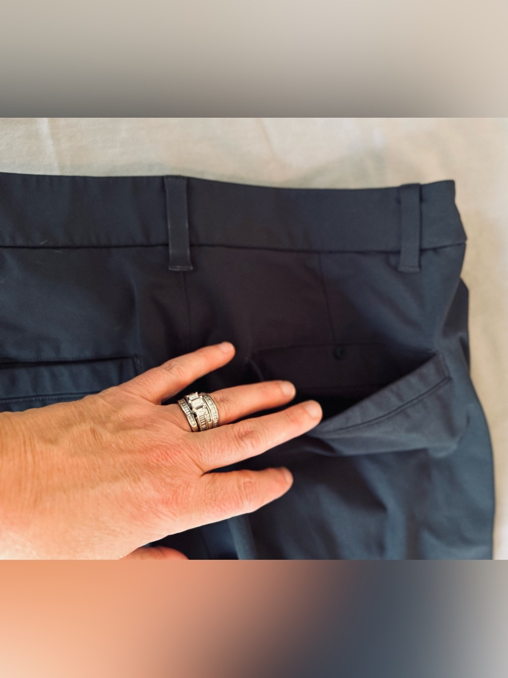 LULULEMON Men's Commission Pant Dark Grey Slim Chinos Technical Pants - Picture 15 of 16